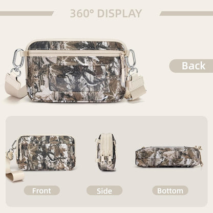 Wristlet wallets for Women RFID crossbody bags with 4 Zippers