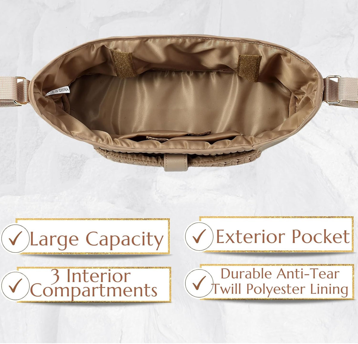 Universal Baby Stroller Organizer,Diaper Caddy Organizer with Adjustable Straps to Fits Nearly Any Strollers