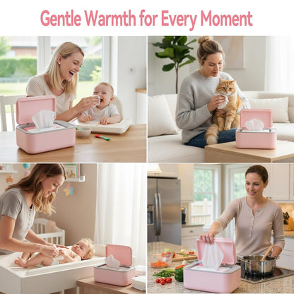 Baby Wipe Warmer with Surround Heating, Large Capacity, White
