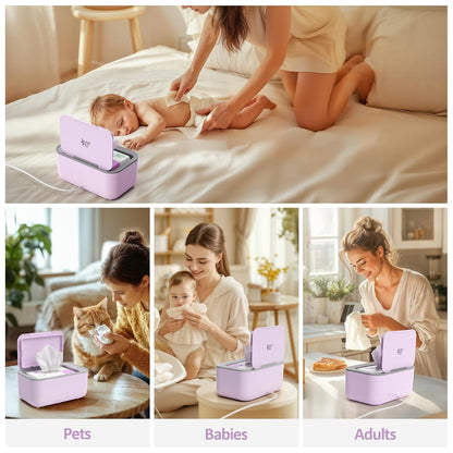 Baby Wipe Warmer with Surround Heating, Large Capacity, White