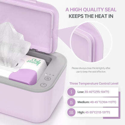 Baby Wipe Warmer with Surround Heating, Large Capacity, White