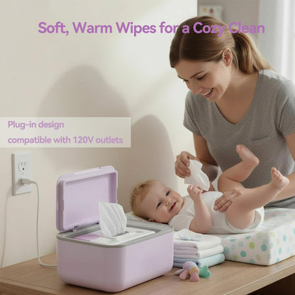 Baby Wipe Warmer with Surround Heating, Large Capacity, White