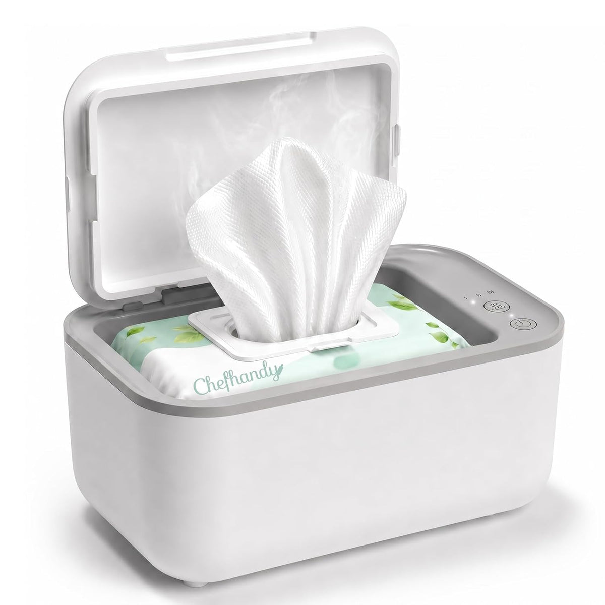 Baby Wipe Warmer with Surround Heating, Large Capacity, White