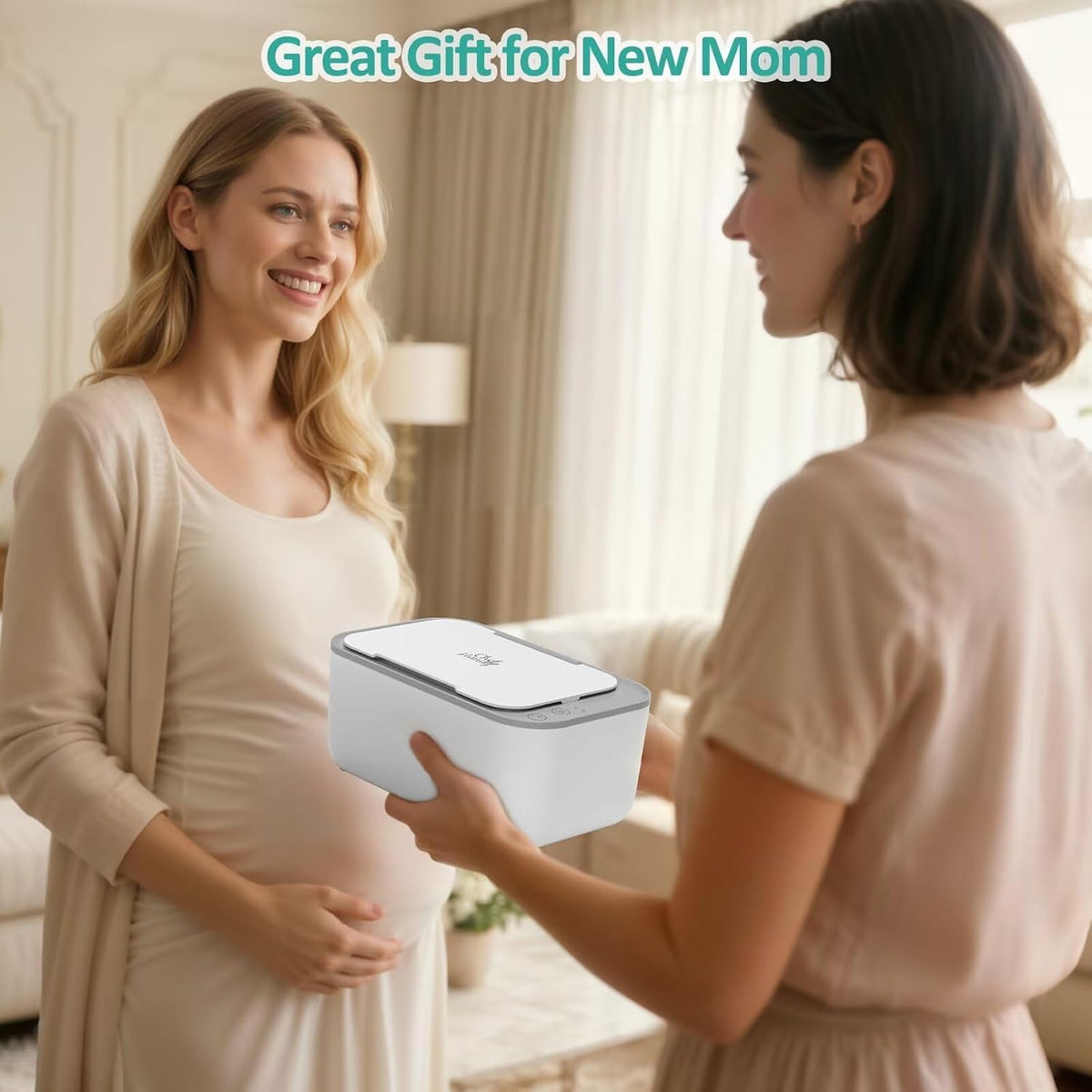 Baby Wipe Warmer with Surround Heating, Large Capacity, White