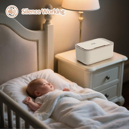 Baby Wipe Warmer with Surround Heating, Large Capacity, White