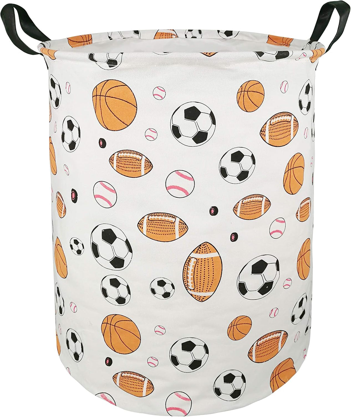 Kids Laundry Hamper Clothes Gift Basket Storage Laundry Baskets Organizer Bin with Handles for Nursery Room (Excavator)