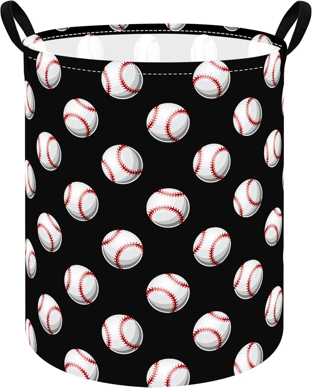 Kids Laundry Hamper Clothes Gift Basket Storage Laundry Baskets Organizer Bin with Handles for Nursery Room (Excavator)