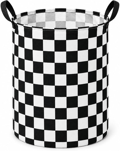Kids Laundry Hamper Clothes Gift Basket Storage Laundry Baskets Organizer Bin with Handles for Nursery Room (Excavator)