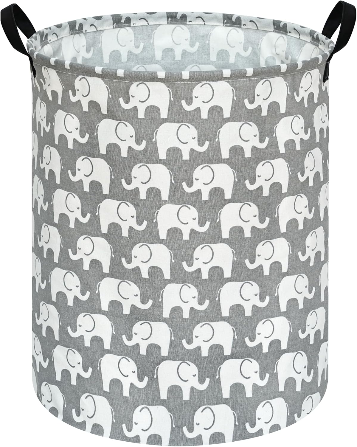 Kids Laundry Hamper Clothes Gift Basket Storage Laundry Baskets Organizer Bin with Handles for Nursery Room (Excavator)