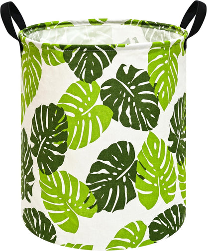 Kids Laundry Hamper Clothes Gift Basket Storage Laundry Baskets Organizer Bin with Handles for Nursery Room (Excavator)
