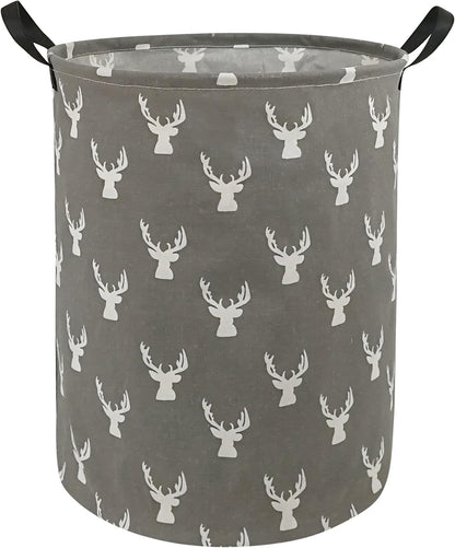 Kids Laundry Hamper Clothes Gift Basket Storage Laundry Baskets Organizer Bin with Handles for Nursery Room (Excavator)