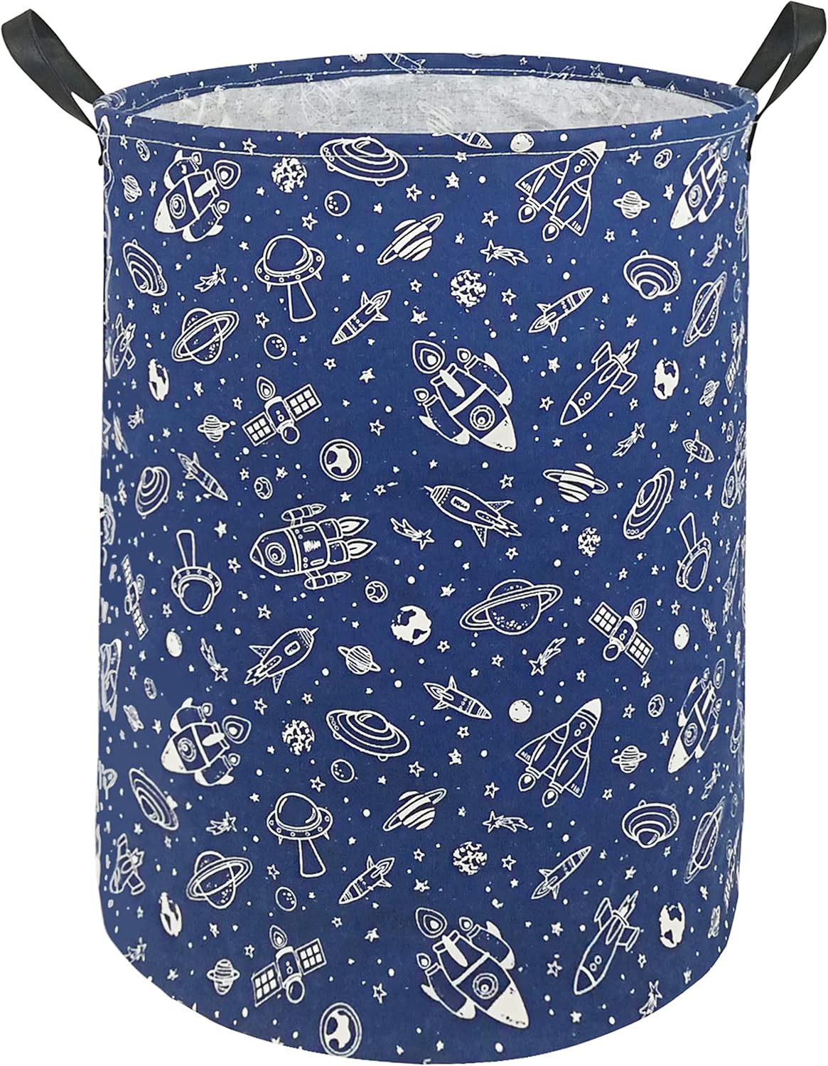 Kids Laundry Hamper Clothes Gift Basket Storage Laundry Baskets Organizer Bin with Handles for Nursery Room (Excavator)