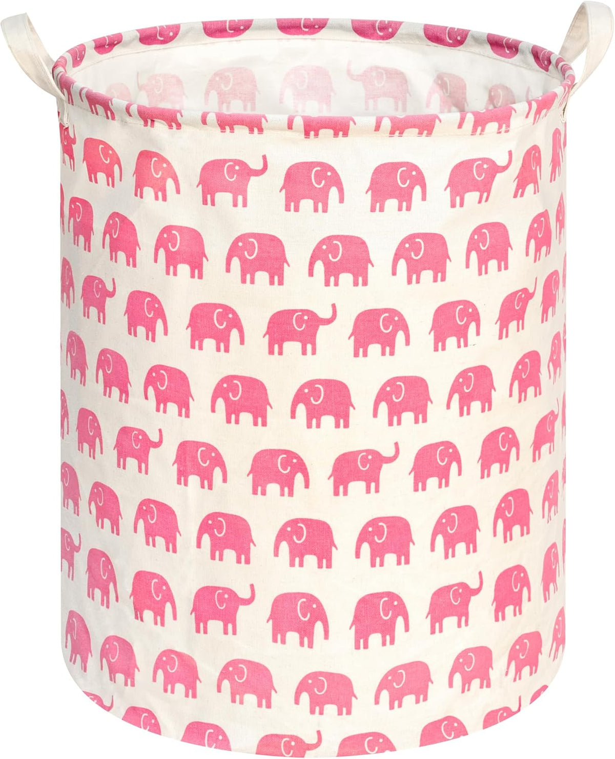 Kids Laundry Hamper Clothes Gift Basket Storage Laundry Baskets Organizer Bin with Handles for Nursery Room (Excavator)