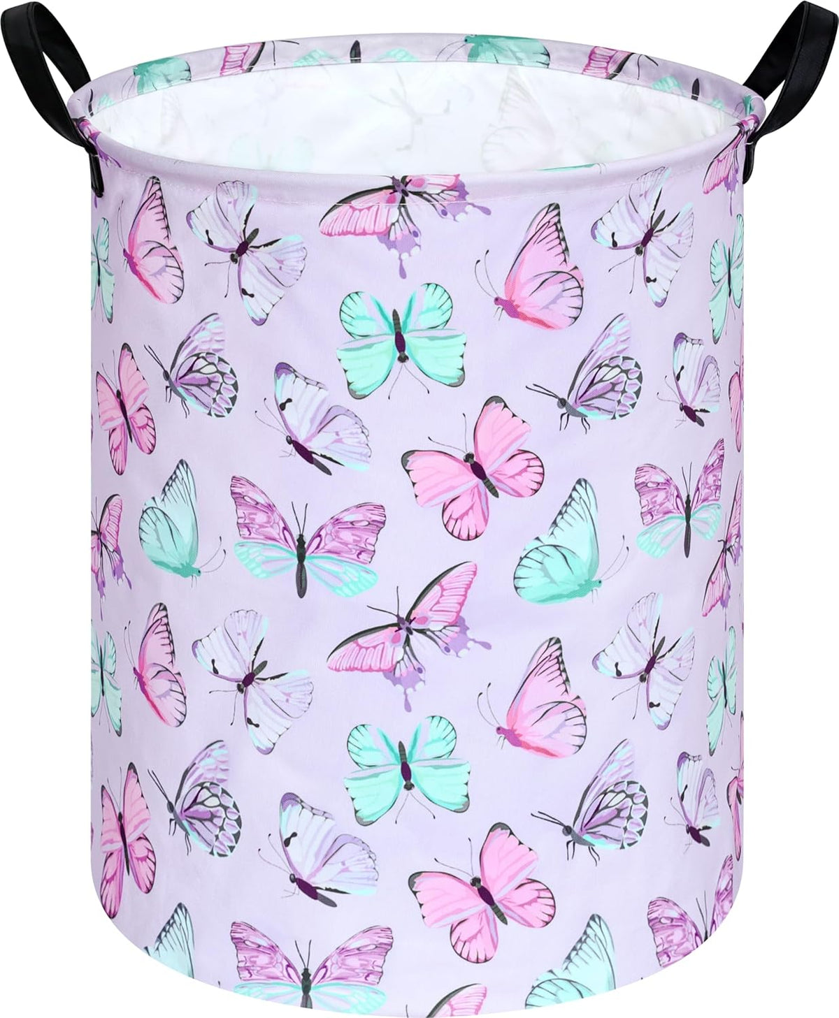 Kids Laundry Hamper Clothes Gift Basket Storage Laundry Baskets Organizer Bin with Handles for Nursery Room (Excavator)