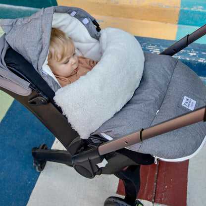 Enfant Universal Stroller Footmuff - Water Repellent Winter Bunting Bag for Strollers & Car Seats, Soft Micro-Fleece & Plush Lined Stroller Footmuff for Baby Boy & Girl | BebePOD