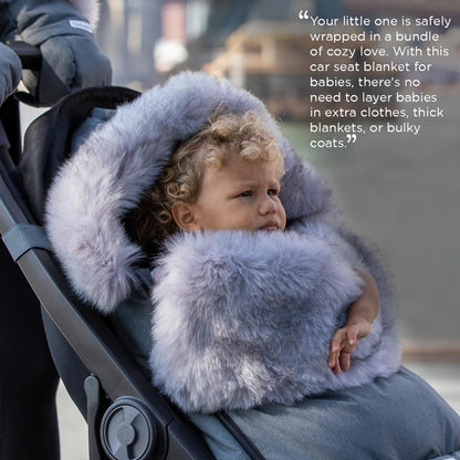 Enfant Universal Stroller Footmuff - Water Repellent Winter Bunting Bag for Strollers & Car Seats, Soft Micro-Fleece & Plush Lined Stroller Footmuff for Baby Boy & Girl | BebePOD