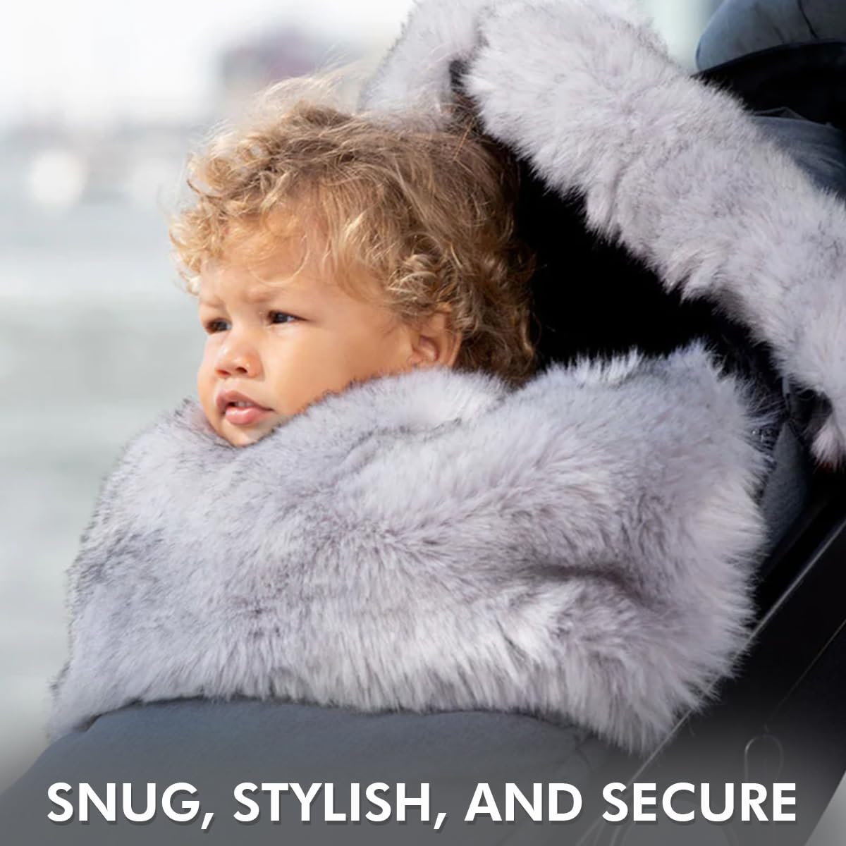Enfant Universal Stroller Footmuff - Water Repellent Winter Bunting Bag for Strollers & Car Seats, Soft Micro-Fleece & Plush Lined Stroller Footmuff for Baby Boy & Girl | BebePOD