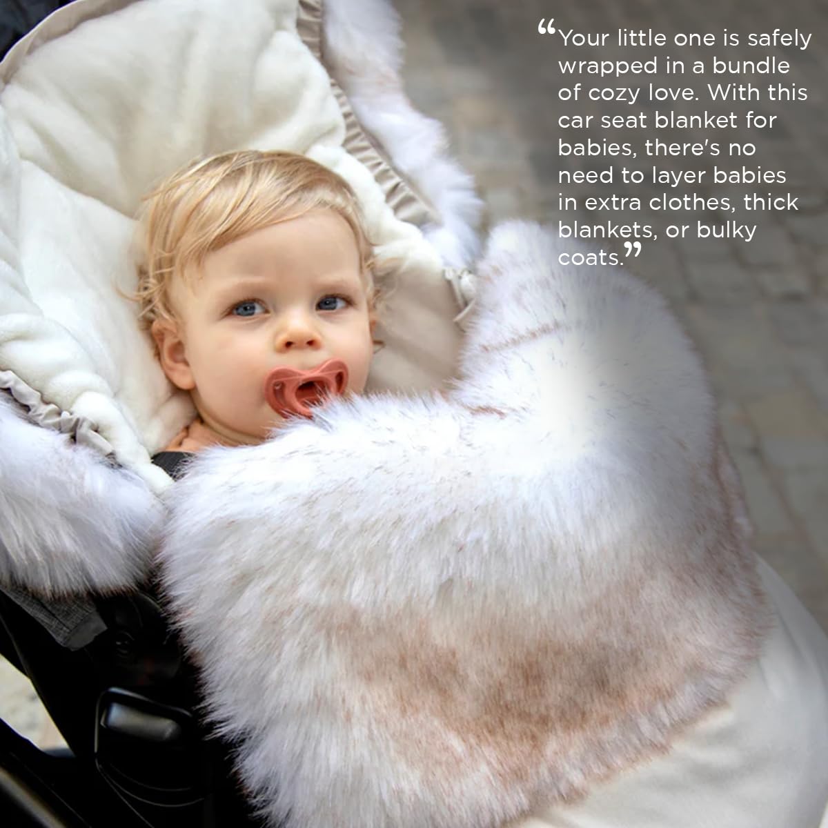 Enfant Universal Stroller Footmuff - Water Repellent Winter Bunting Bag for Strollers & Car Seats, Soft Micro-Fleece & Plush Lined Stroller Footmuff for Baby Boy & Girl | BebePOD