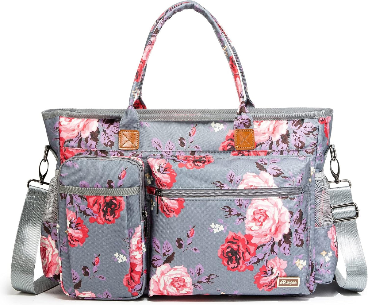 Laptop Tote Bag, Teacher Tote Bag for Women Work 15.6 inch Laptop Work Tote Bag Nurse Tote Bag, Insulated Pocket