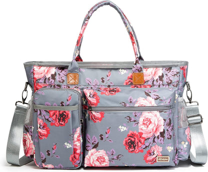 Laptop Tote Bag, Teacher Tote Bag for Women Work 15.6 inch Laptop Work Tote Bag Nurse Tote Bag, Insulated Pocket