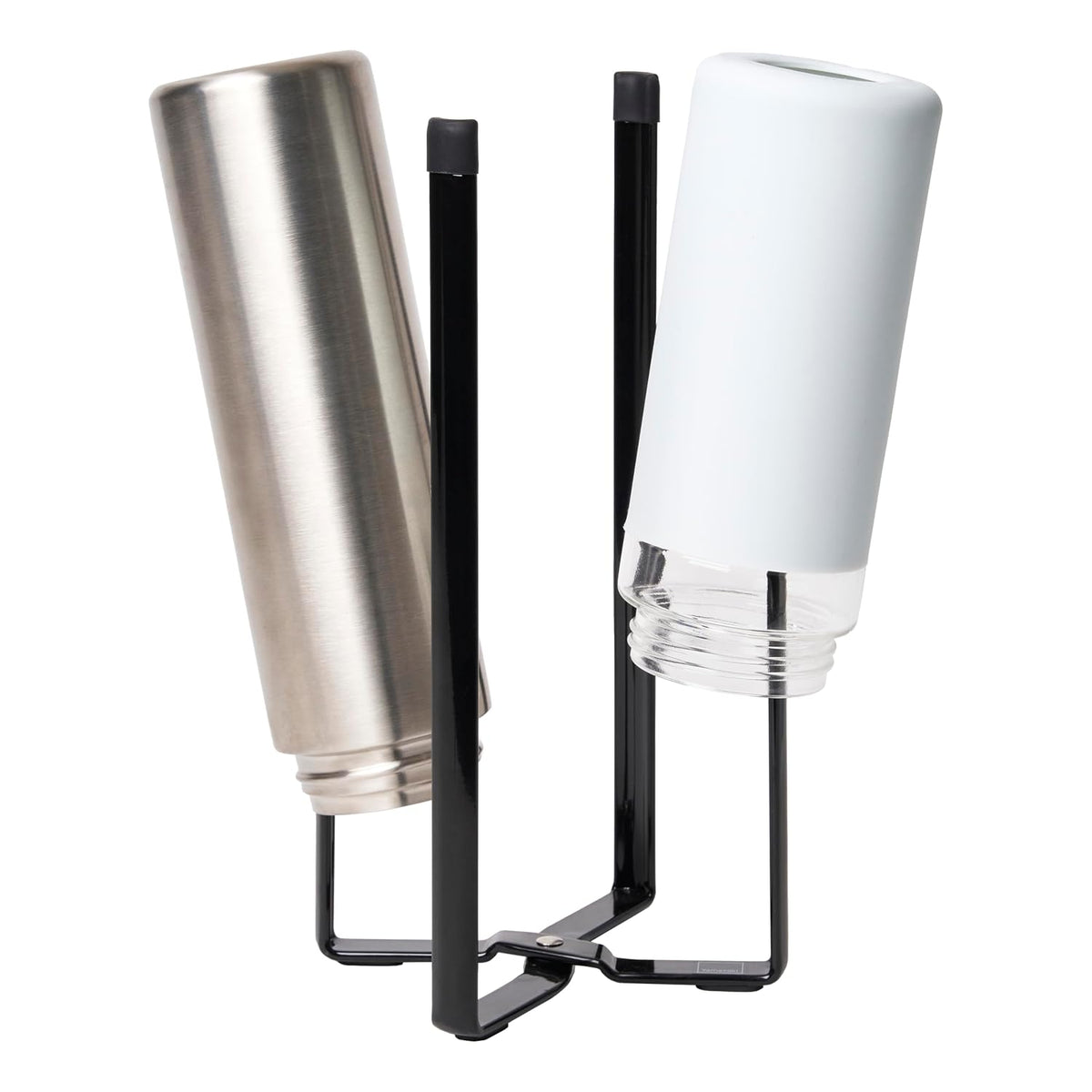 Home Tower Kitchen Multi Eco Stand - Multifunctional Plastic Bag Holder Bottle Dryer - Steel