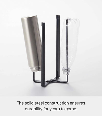 Home Tower Kitchen Multi Eco Stand - Multifunctional Plastic Bag Holder Bottle Dryer - Steel