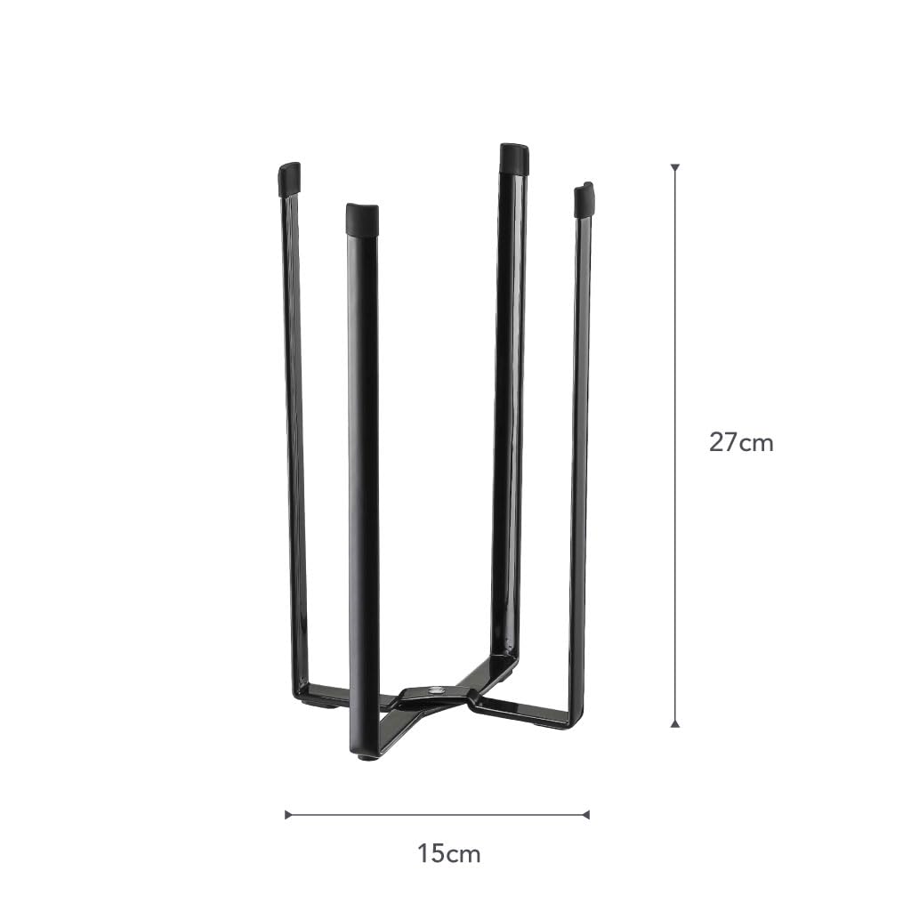 Home Tower Kitchen Multi Eco Stand - Multifunctional Plastic Bag Holder Bottle Dryer - Steel