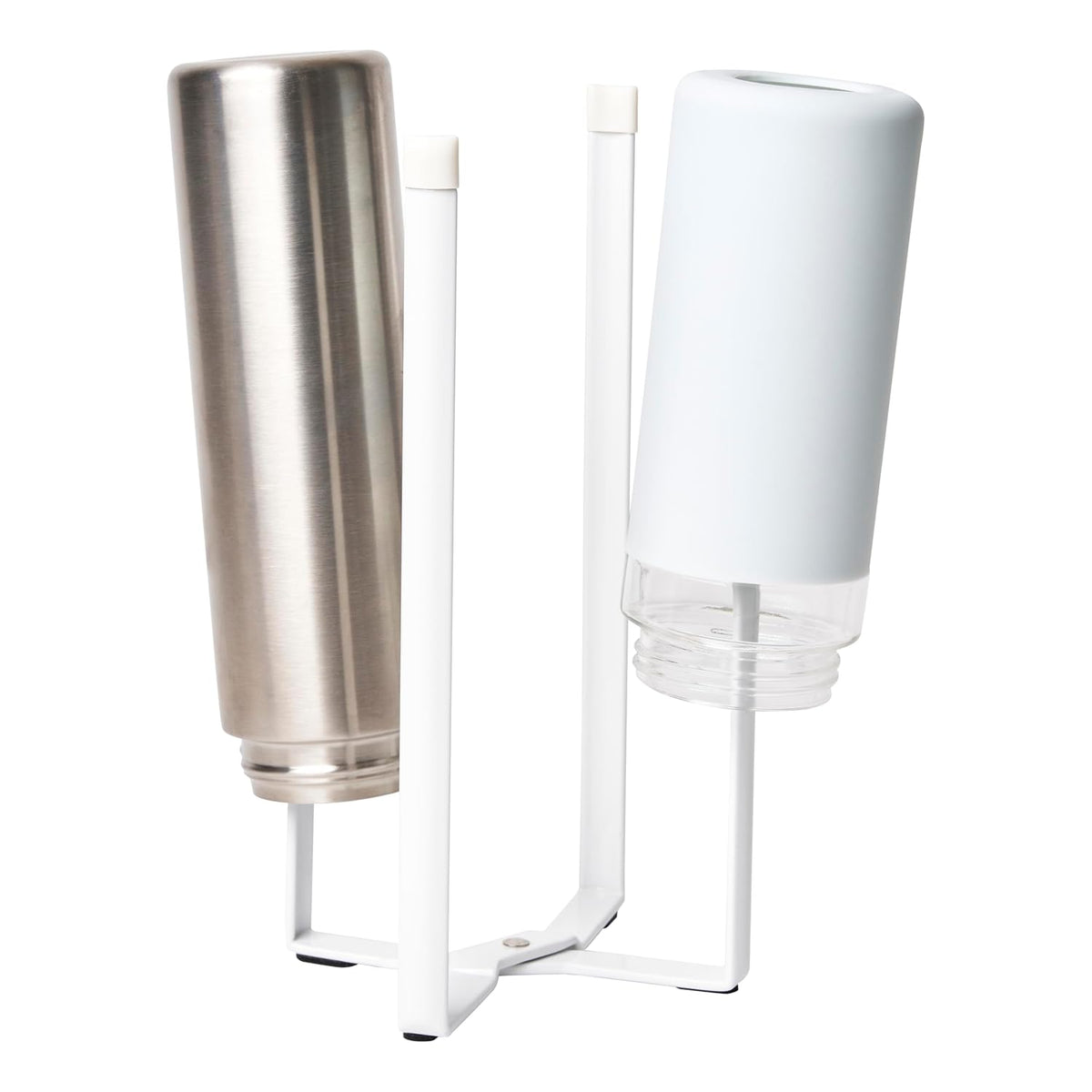 Home Tower Kitchen Multi Eco Stand - Multifunctional Plastic Bag Holder Bottle Dryer - Steel