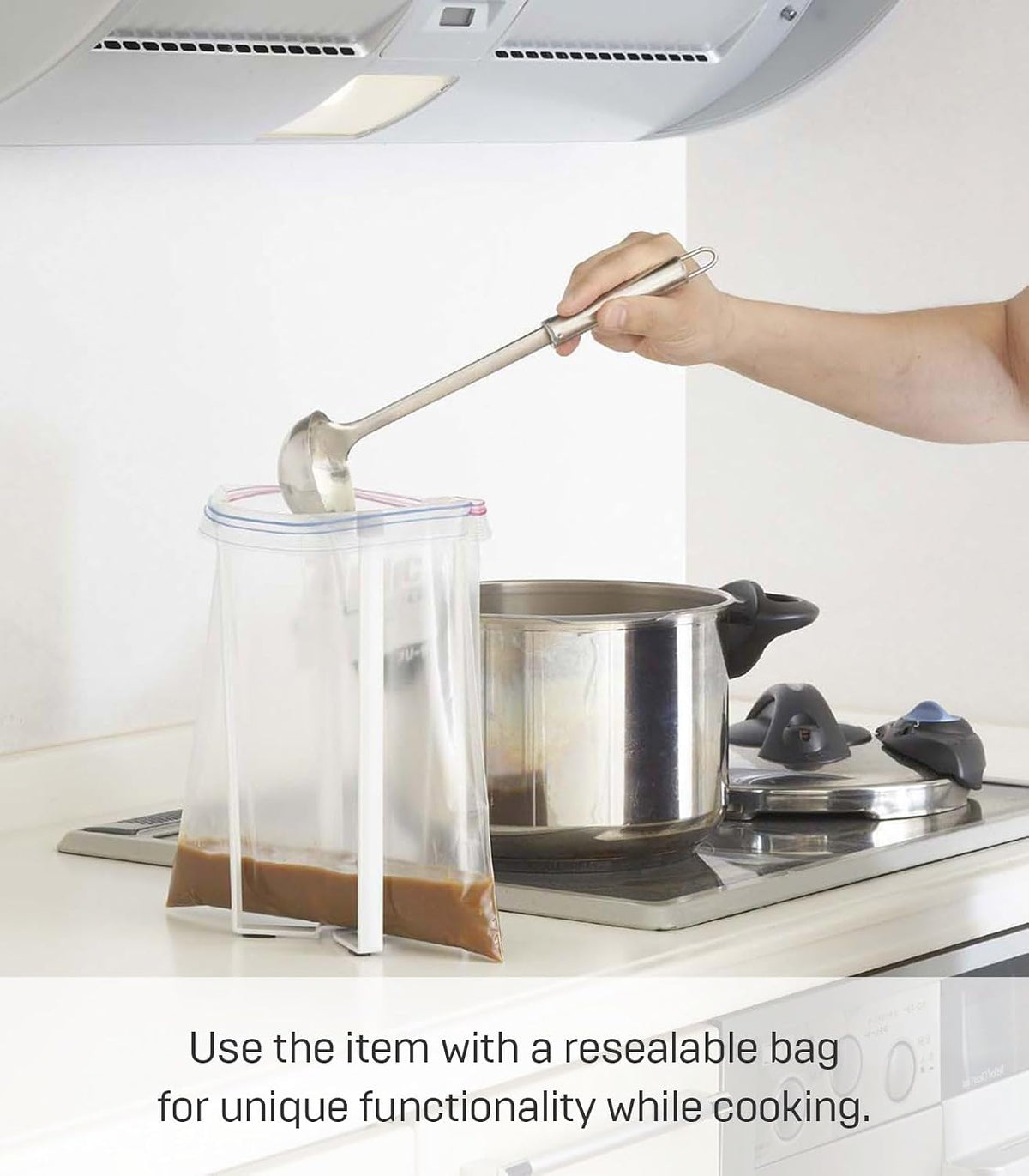 Home Tower Kitchen Multi Eco Stand - Multifunctional Plastic Bag Holder Bottle Dryer - Steel