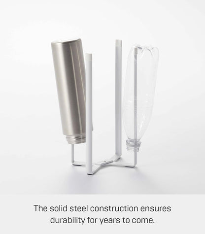 Home Tower Kitchen Multi Eco Stand - Multifunctional Plastic Bag Holder Bottle Dryer - Steel