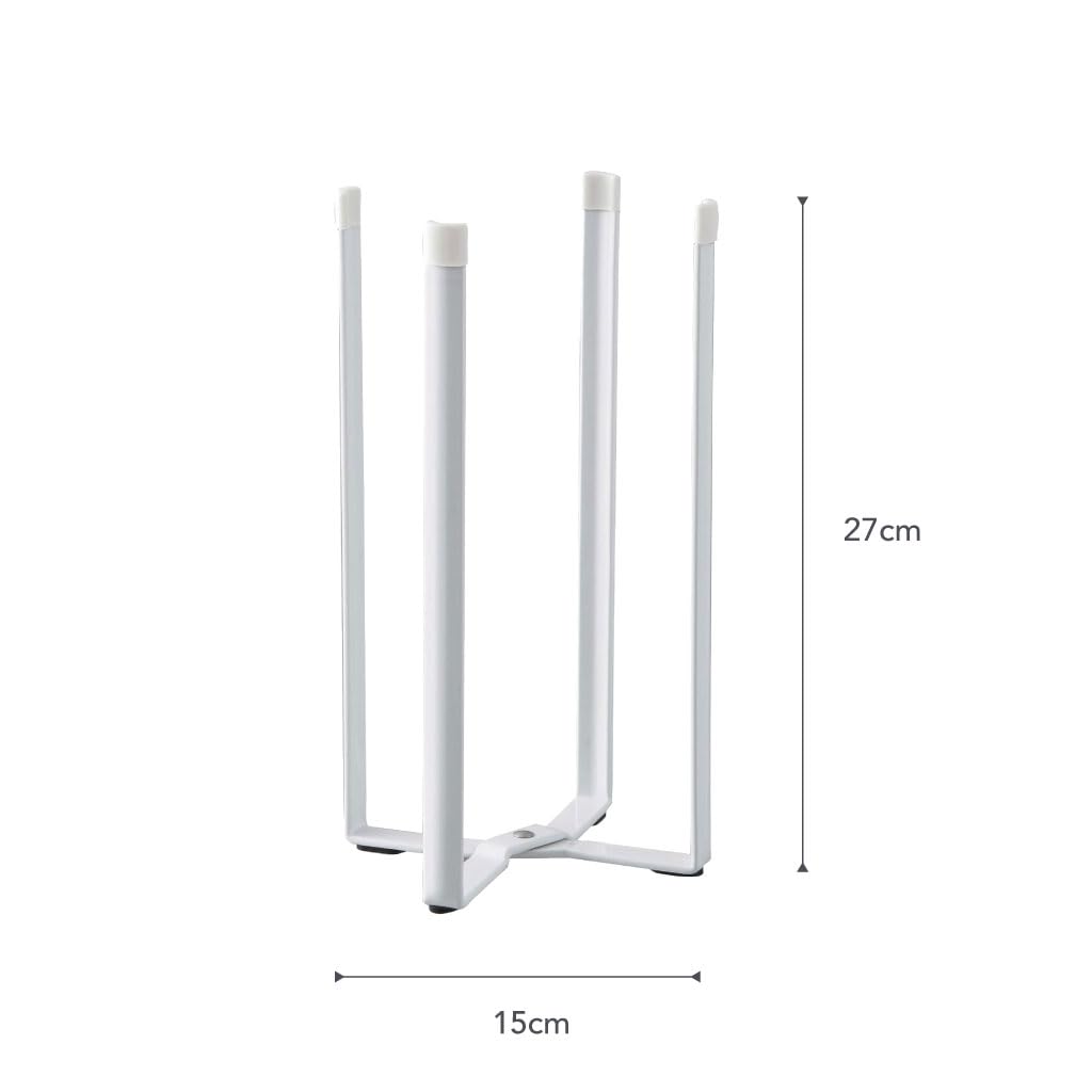 Home Tower Kitchen Multi Eco Stand - Multifunctional Plastic Bag Holder Bottle Dryer - Steel