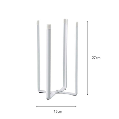 Home Tower Kitchen Multi Eco Stand - Multifunctional Plastic Bag Holder Bottle Dryer - Steel