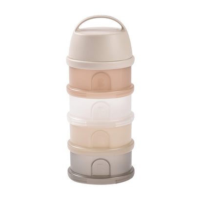 BEABA Formula and Snack Container, Baby Formula Dispenser, Toddler Baby Snack Storage Container, Holds up to 11 Doses of Milk Powder Per Compartment, Made in France, Oat