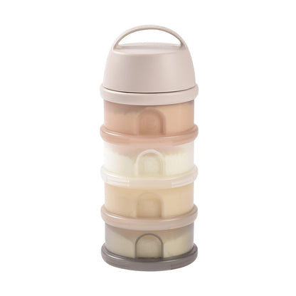 BEABA Formula and Snack Container, Baby Formula Dispenser, Toddler Baby Snack Storage Container, Holds up to 11 Doses of Milk Powder Per Compartment, Made in France, Oat