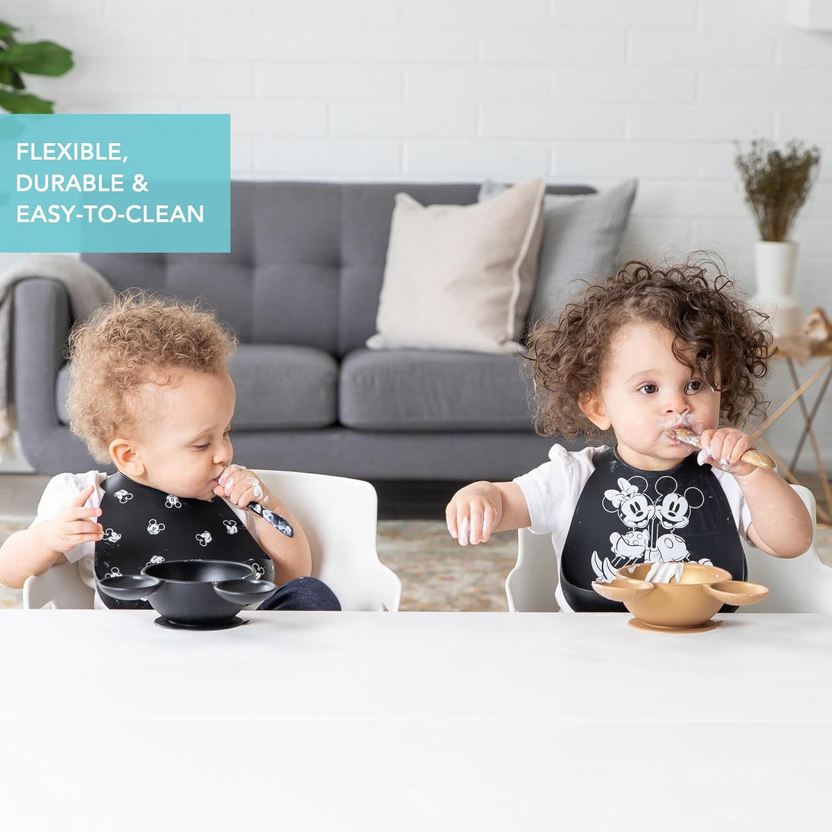 First Feeding Set - Bowl, Lid, Spoon & Silicone Pocket Bib