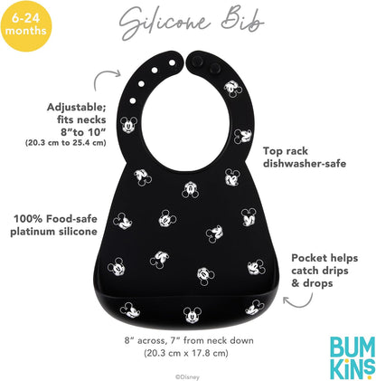 First Feeding Set - Bowl, Lid, Spoon & Silicone Pocket Bib