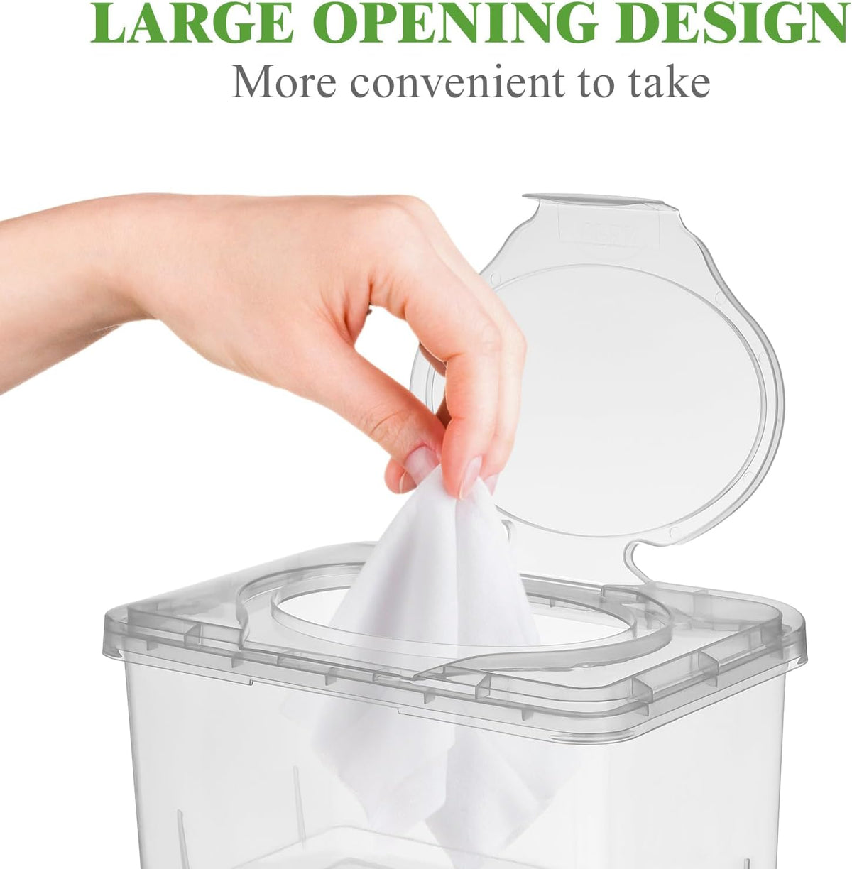 Portable Baby Wipes Dispenser Box 3 Pack Wet Tissue Holder with Lid - Compact Storage Container for Home Travel and Nursery