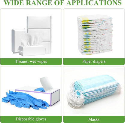 Portable Baby Wipes Dispenser Box 3 Pack Wet Tissue Holder with Lid - Compact Storage Container for Home Travel and Nursery