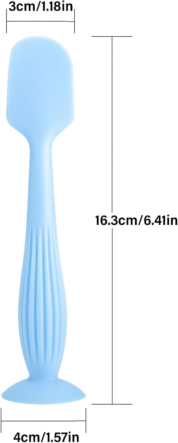 Silicone Ointment Applicator Baby Diaper Cream Scraper Spoon Buttocks Scraping Spoon With Suction Cup Base Diaper Cream Application