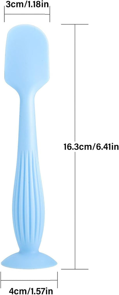 Silicone Ointment Applicator Baby Diaper Cream Scraper Spoon Buttocks Scraping Spoon With Suction Cup Base Diaper Cream Application