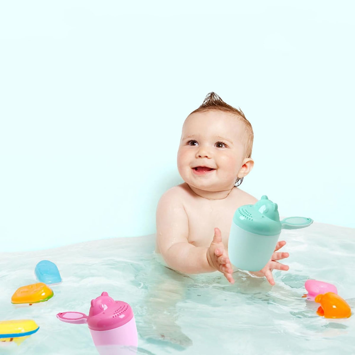 Bath Rinse Toddler Hairwash Cup Cute Shampoo Cup Waterfall Bath Rinser Eyes Protective Sprinkler for Rinse Tear Free Waterfall