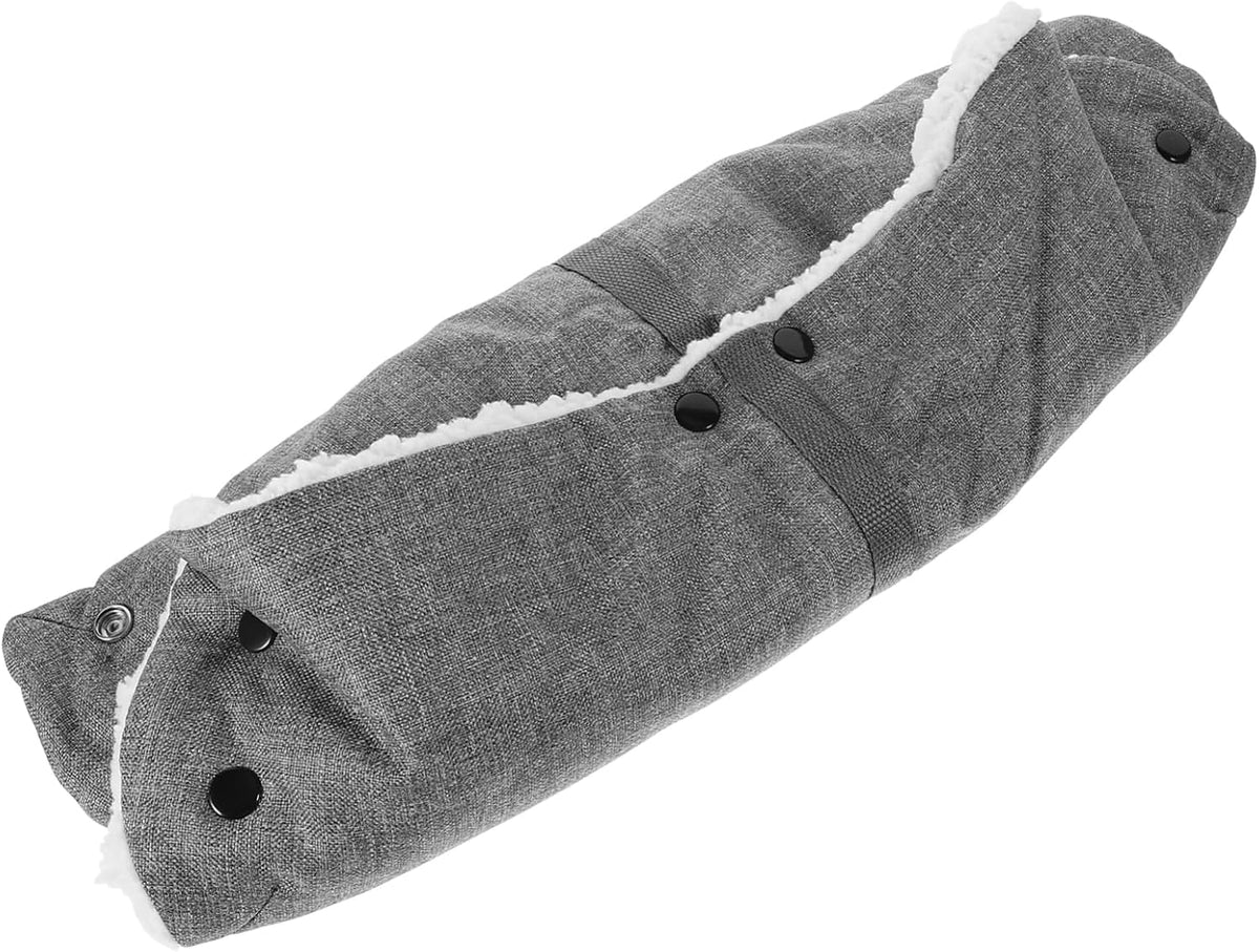Winter Stroller Gloves Durable Hand Muffs with Lining for Cold Weather Easy to Install Pushchair Handlebar Fit for Parents and Caregivers