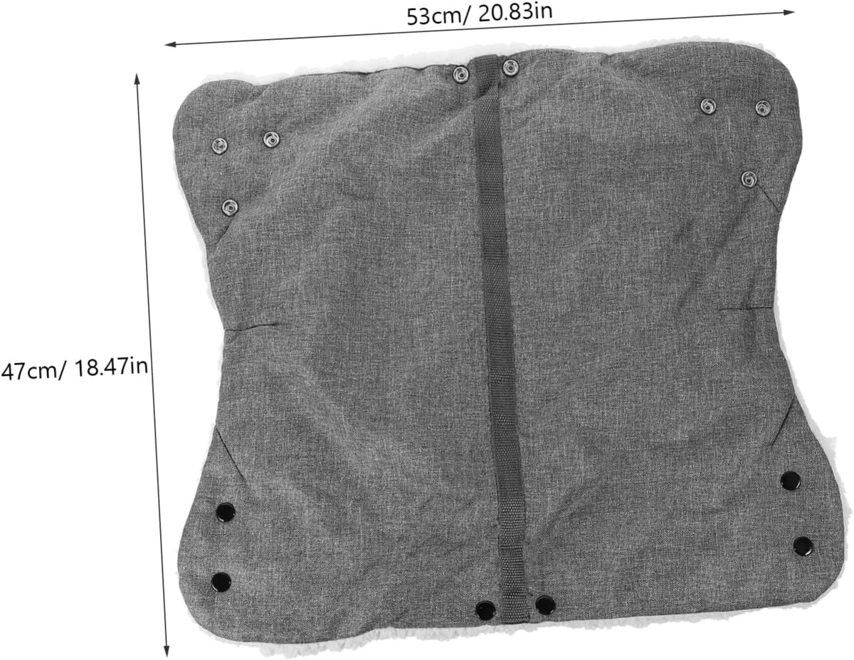 Winter Stroller Gloves Durable Hand Muffs with Lining for Cold Weather Easy to Install Pushchair Handlebar Fit for Parents and Caregivers