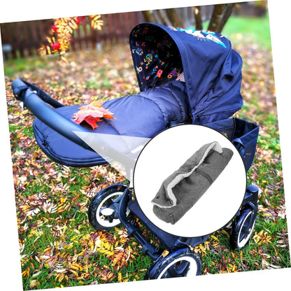 Winter Stroller Gloves Durable Hand Muffs with Lining for Cold Weather Easy to Install Pushchair Handlebar Fit for Parents and Caregivers