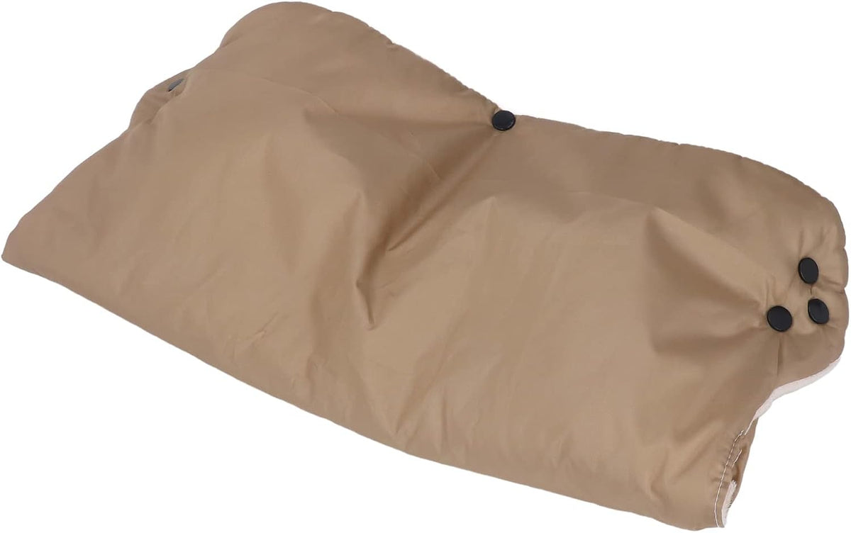 Stroller Hand Muff, Winter Extra Thick Stroller Hand Muff, Thick Pushchair Gloves Thicker Oxford Fabric Pushchair Gloves for Outdoor Comfort(Gold)