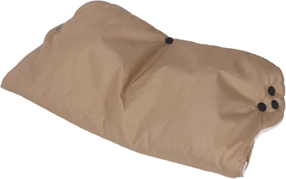 Stroller Hand Muff, Winter Extra Thick Stroller Hand Muff, Thick Pushchair Gloves Thicker Oxford Fabric Pushchair Gloves for Outdoor Comfort(Gold)