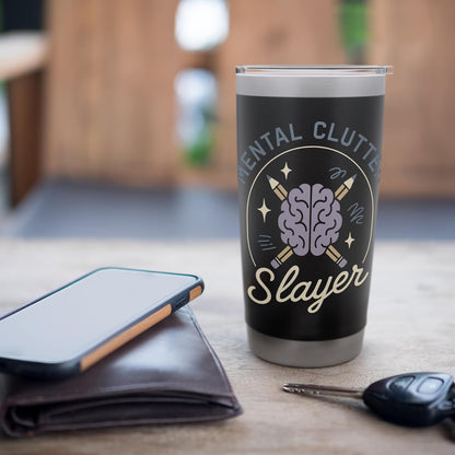 Brain Dump Mental Clarity Journaling Productivity Focus Stainless Steel Insulated Tumbler