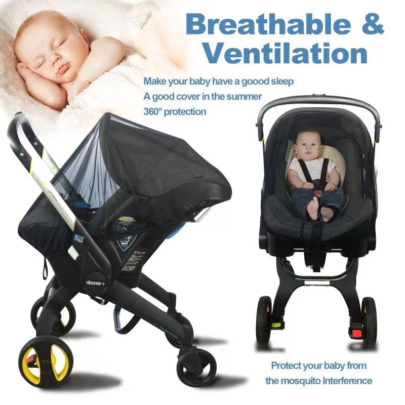 Stroller Sun Shade - Universal Stroller Sun Shade for Travel Strollers, Jogging Strollers; Baby and Toddler Travel Essential; Safely Blocks Up to 97% of UV, Easy to Install