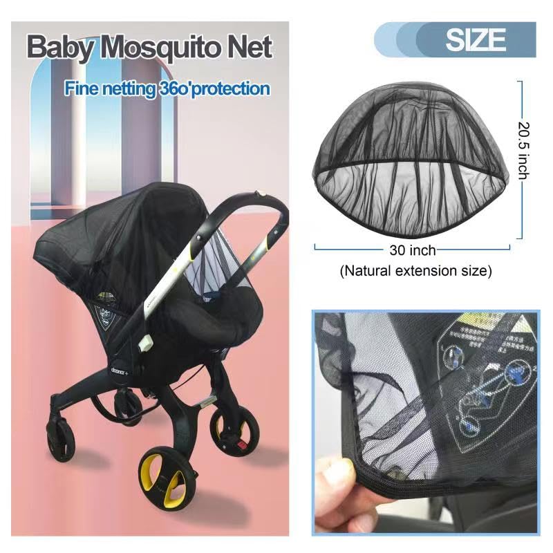 Stroller Sun Shade - Universal Stroller Sun Shade for Travel Strollers, Jogging Strollers; Baby and Toddler Travel Essential; Safely Blocks Up to 97% of UV, Easy to Install