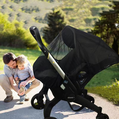 Stroller Sun Shade - Universal Stroller Sun Shade for Travel Strollers, Jogging Strollers; Baby and Toddler Travel Essential; Safely Blocks Up to 97% of UV, Easy to Install